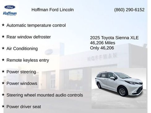 Used 2025 Toyota Sienna XLE image 10