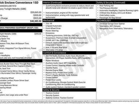 Used 2017 Buick Enclave Convenience FWD image 2