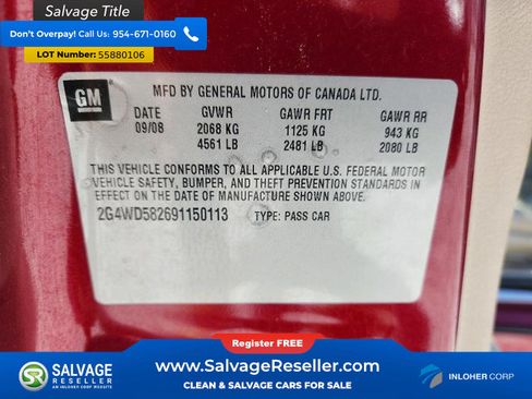 Used 2009 Buick LaCrosse CXL w/ Driver Confidence Package FWD image 16