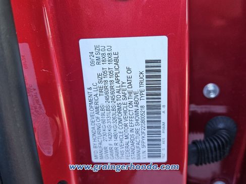 Certified 2025 Honda Ridgeline Sport+ image 14