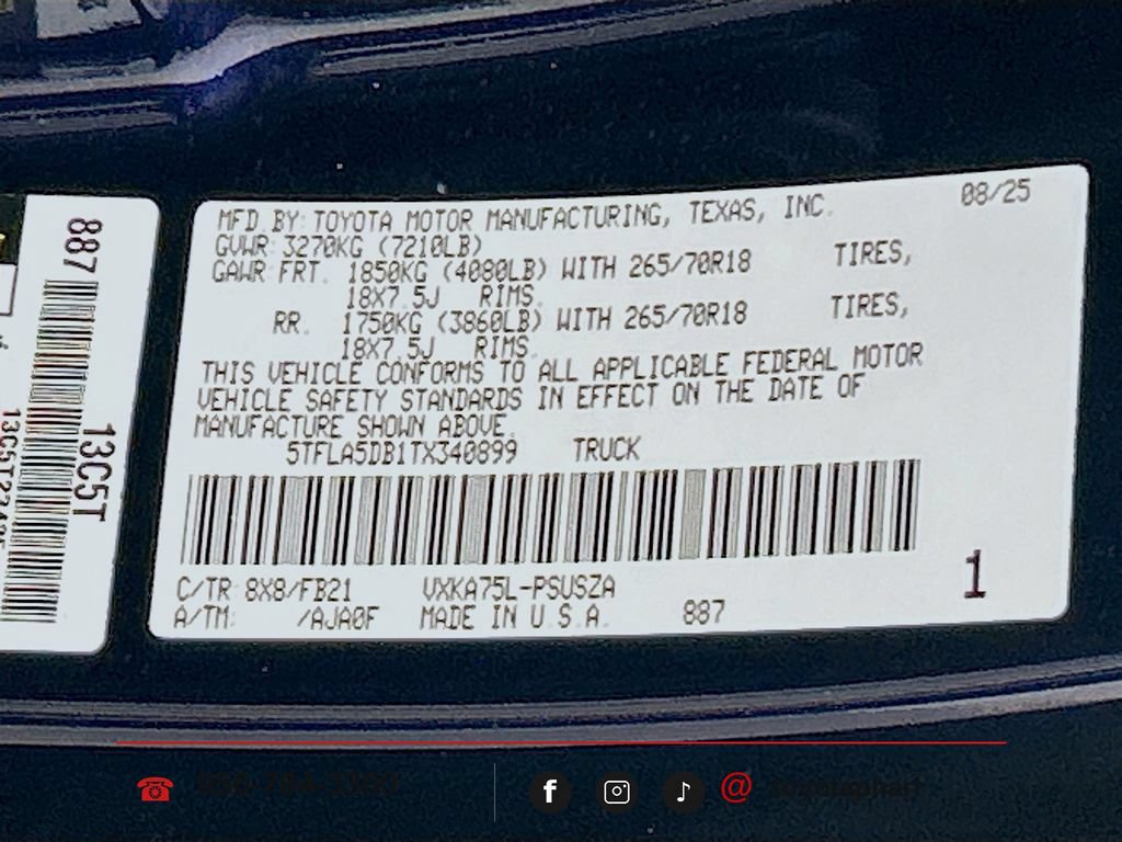 Used 2026 Toyota Tundra SR5 AWD/4WD image 29