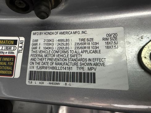 Used 2020 Honda CR-V EX-L image 17