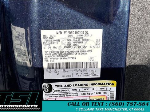 Used 2013 Ford F150 XLT w/ Luxury Equipment Group image 36