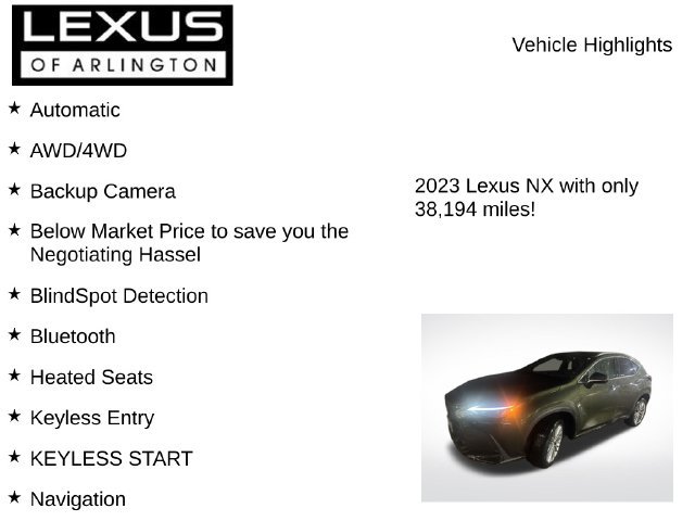 Used 2023 Lexus NX 350h AWD image 8