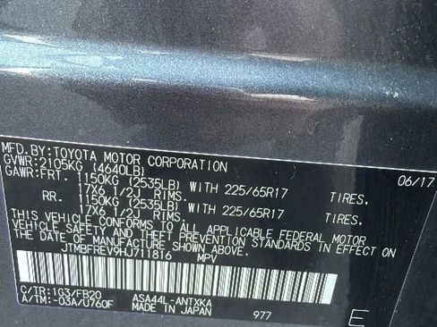 Used 2017 Toyota RAV4 LE w/ All Weather Liner Package AWD/4WD image 32