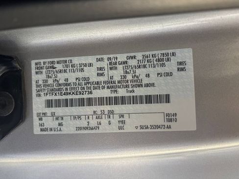 Used 2019 Ford F150 XLT w/ Equipment Group 301A Mid image 34