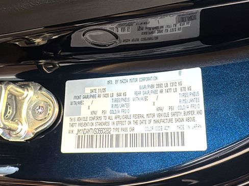 New 2025 MAZDA MX-5 Miata RF Grand Touring image 16