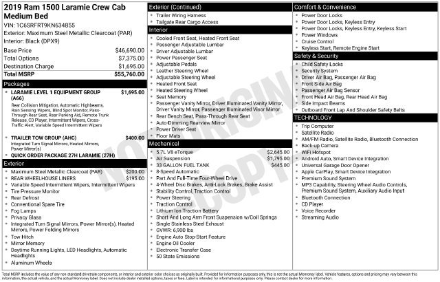 Used 2019 RAM 1500 Laramie AWD/4WD image 6