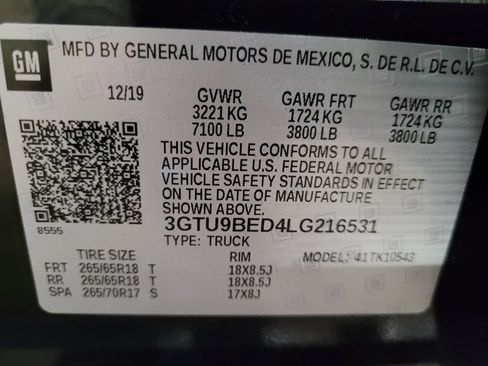 Used 2020 GMC Sierra 1500 SLE w/ SLE Value Package AWD/4WD image 33