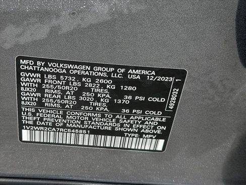 Used 2024 Volkswagen Atlas SE FWD image 25