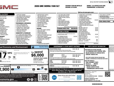 New 2026 GMC Sierra 1500 SLT w/ SLT Premium Package AWD/4WD image 4