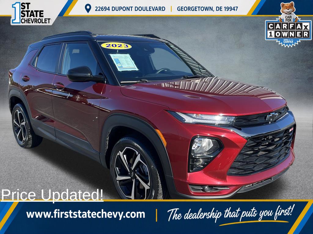 Certified 2023 Chevrolet TrailBlazer RS w/ Sun and Liftgate Package AWD/4WD image 1