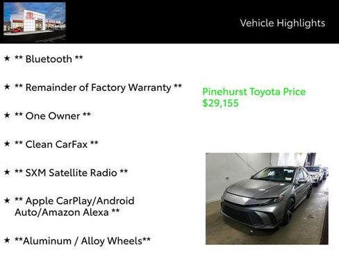 Used 2025 Toyota Camry SE w/ Multimedia Upgrade Package image 7