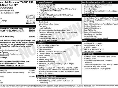 New 2026 Chevrolet Silverado 2500 ZR2 w/ LPO, Dark Essentials Package AWD/4WD image 15