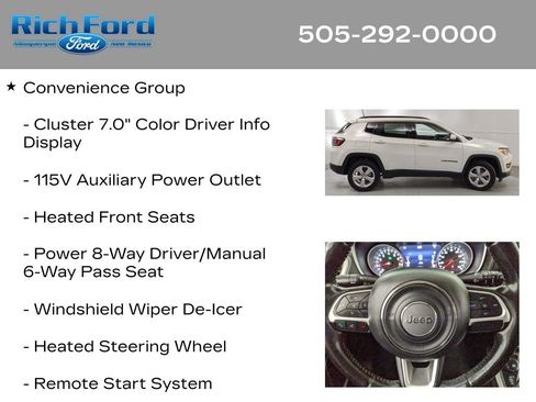 Used 2021 Jeep Compass Latitude w/ Convenience Group AWD/4WD image 22