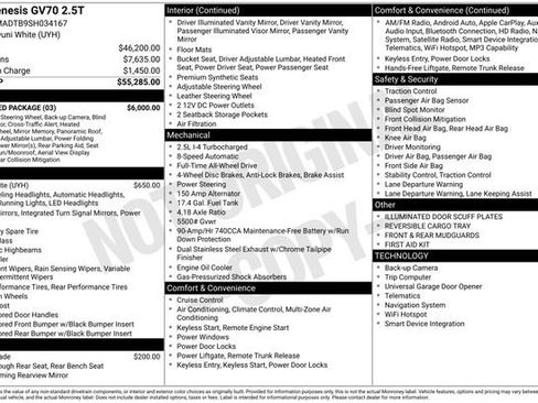 Used 2025 Genesis GV70 2.5T Advanced w/ Advanced Package image 1