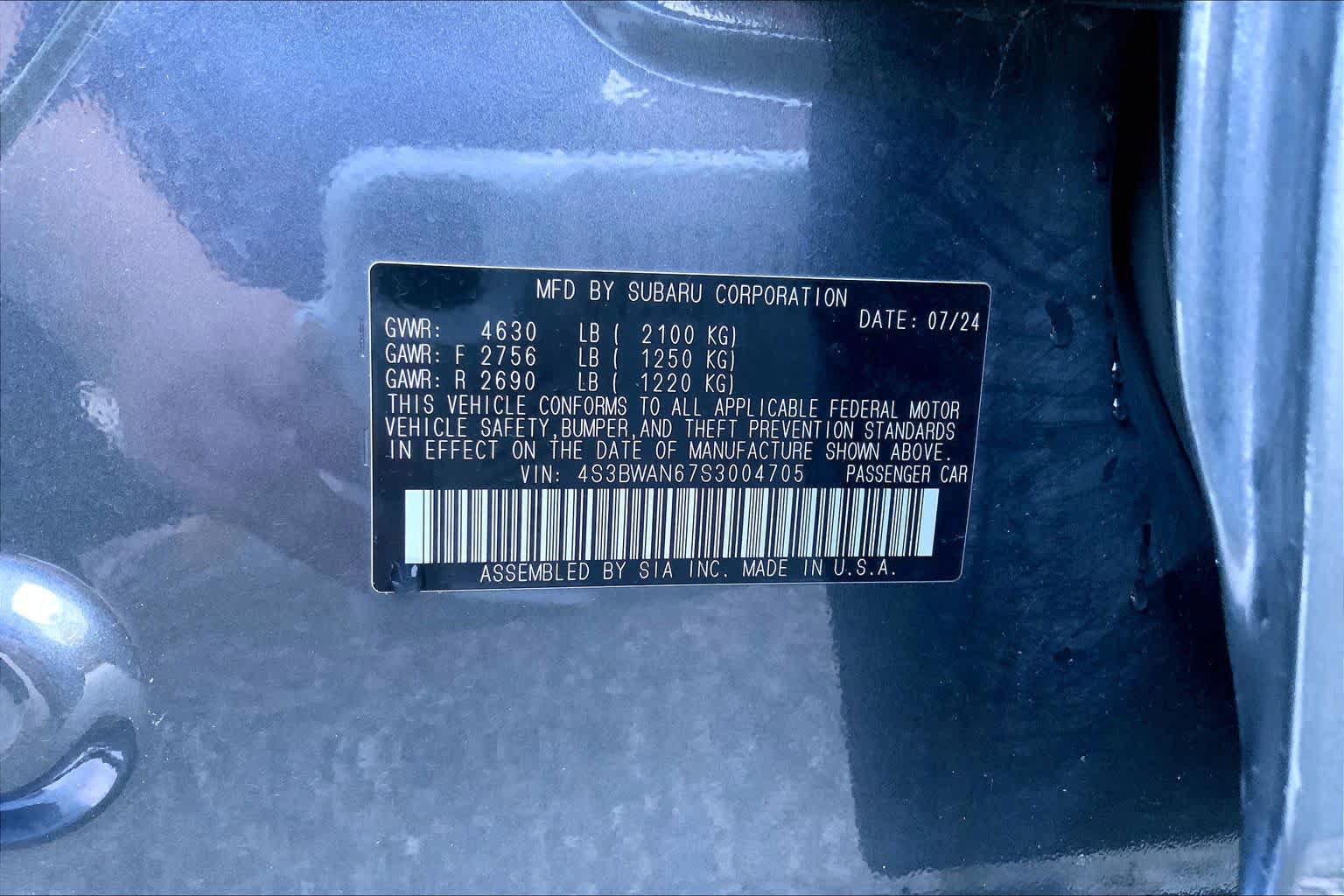 Used 2025 Subaru Legacy Limited AWD/4WD image 34