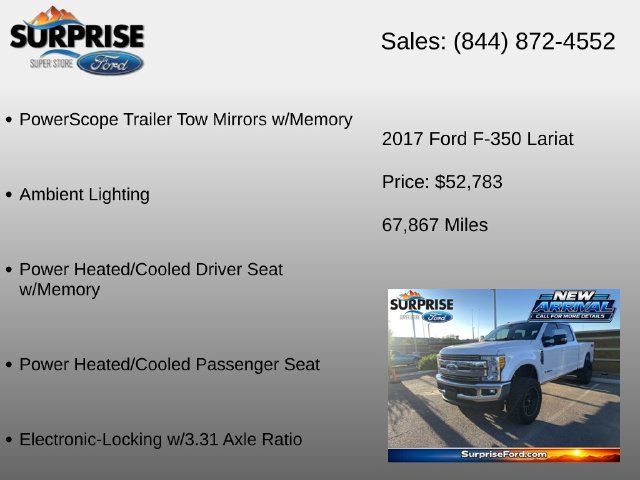 Used 2017 Ford F350 Lariat w/ Lariat Ultimate Package AWD/4WD image 18