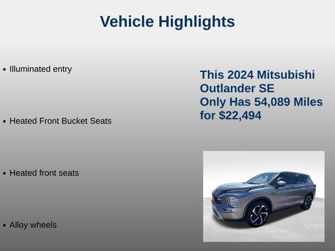 Used 2024 Mitsubishi Outlander SE AWD/4WD image 10