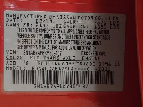 Used 2019 Nissan Sentra SR FWD image 33