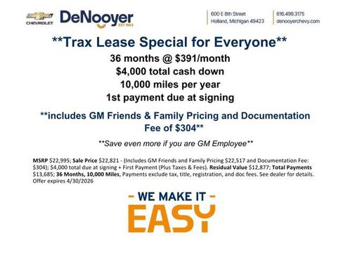 New 2026 Chevrolet Trax LT w/ Driver Confidence Package FWD image 3