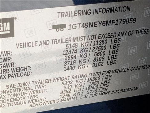 Used 2021 GMC Sierra 2500 SLT w/ SLT Preferred Package image 15