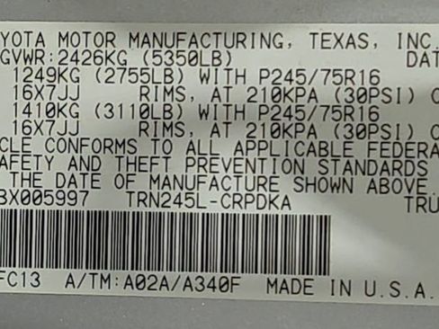 Used 2011 Toyota Tacoma 4x4 Access Cab w/ SR5 Pkg #2 image 43