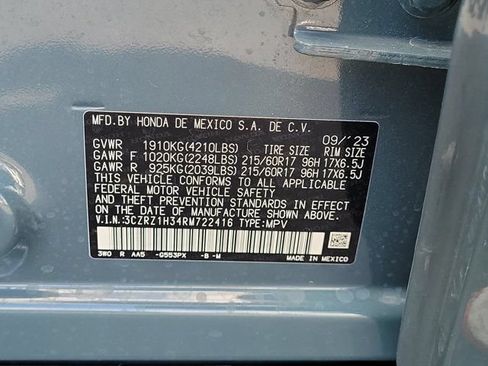 Certified 2024 Honda HR-V LX image 33