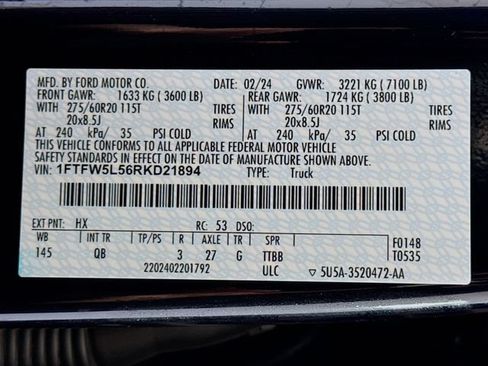 Used 2024 Ford F150 Lariat AWD/4WD image 34