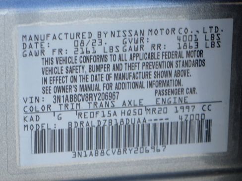 Used 2024 Nissan Sentra SV w/ All-Weather Package FWD image 43