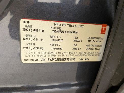 Used 2019 Tesla Model X 75D AWD/4WD image 26
