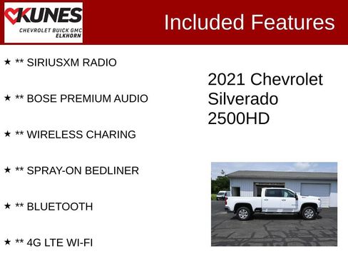 Used 2021 Chevrolet Silverado 2500 LTZ w/ LTZ Premium Package AWD/4WD image 3
