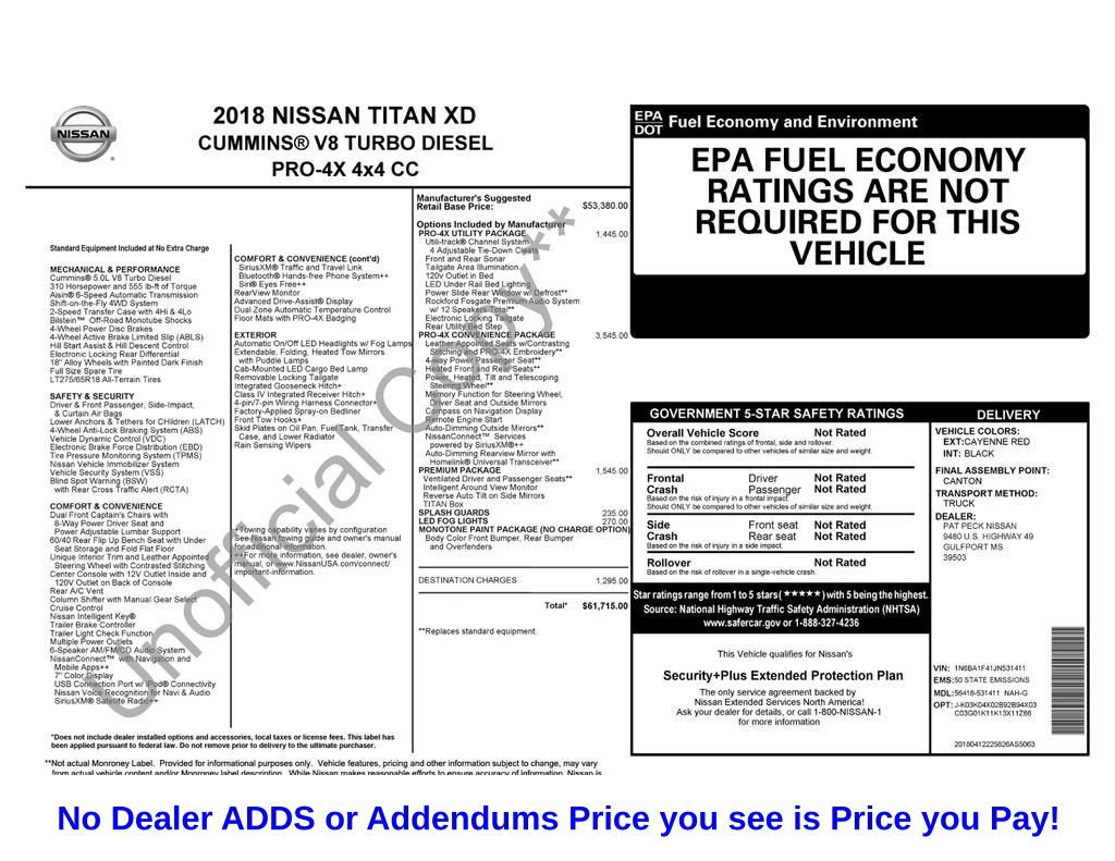 Used 2018 Nissan Titan PRO-4X w/ Pro-4x Convenience Package AWD/4WD image 13