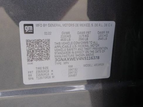 Used 2022 Chevrolet Equinox RS w/ Infotainment Package image 24