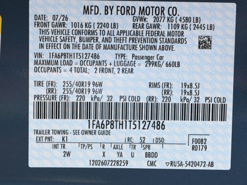 New 2026 Ford Mustang Coupe w/ Mustang Nite Pony Package RWD image 29