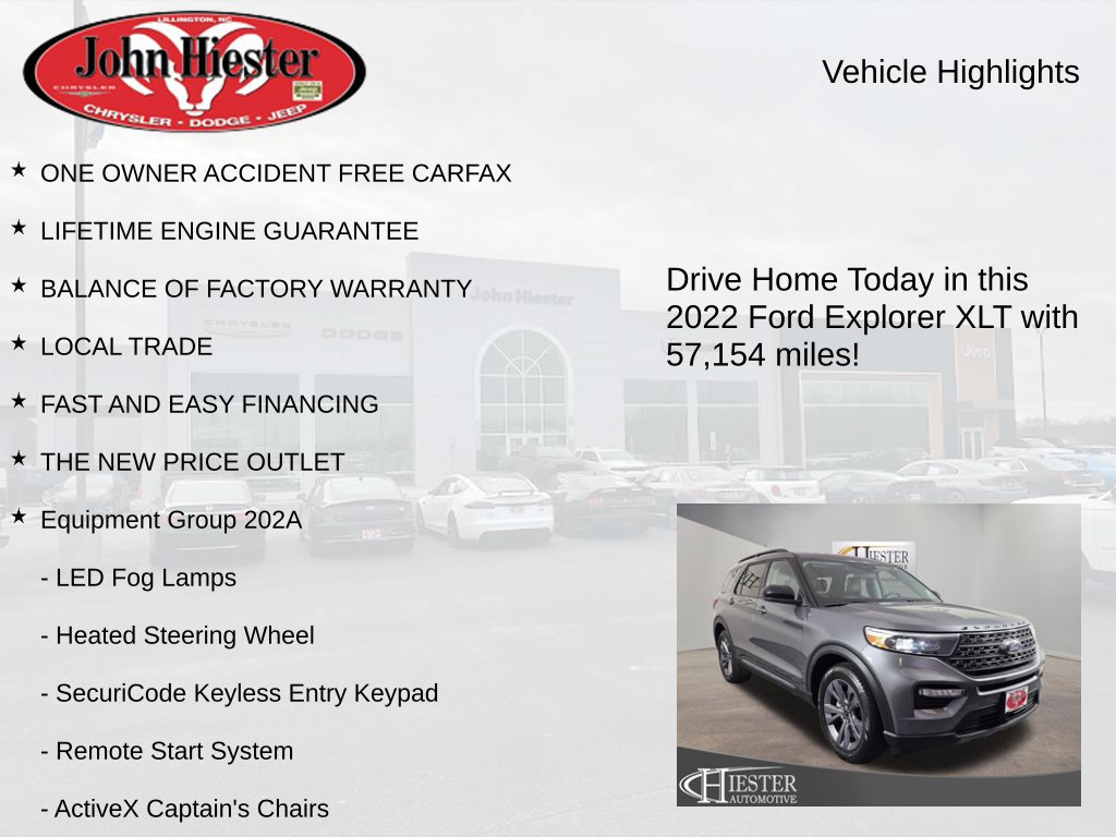 Used 2022 Ford Explorer XLT w/ Equipment Group 202A RWD image 6
