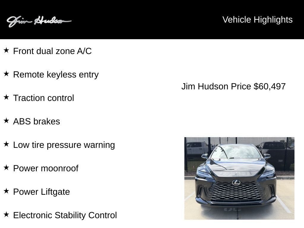 Used 2025 Lexus RX 350 Premium Plus w/ Accessory Package (Z1) FWD image 4