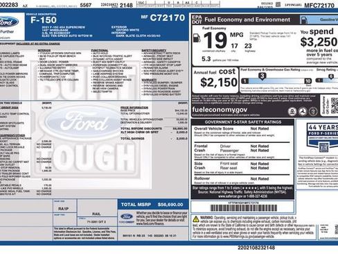 Used 2021 Ford F150 XLT w/ Equipment Group 302A High AWD/4WD image 32
