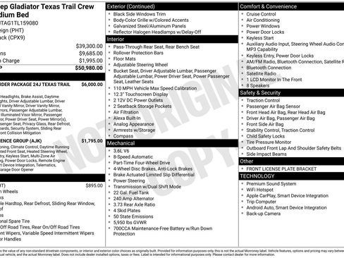 New 2026 Jeep Gladiator Sport AWD/4WD image 24