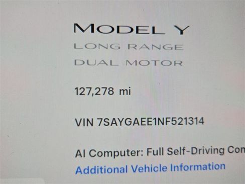 Used 2022 Tesla Model Y Long Range AWD/4WD image 3