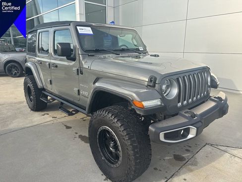 Used 2019 Jeep Wrangler Unlimited Sahara w/ LED Lighting Group image 1