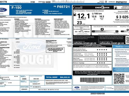 Used 2023 Ford F150 Lariat w/ Equipment Group 502A High AWD/4WD image 3