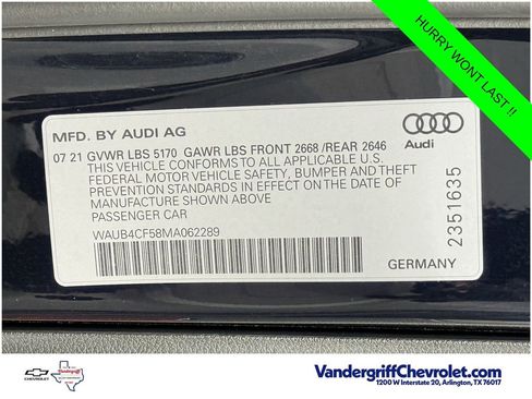 Used 2021 Audi S5 Prestige w/ Prestige Package AWD/4WD image 26