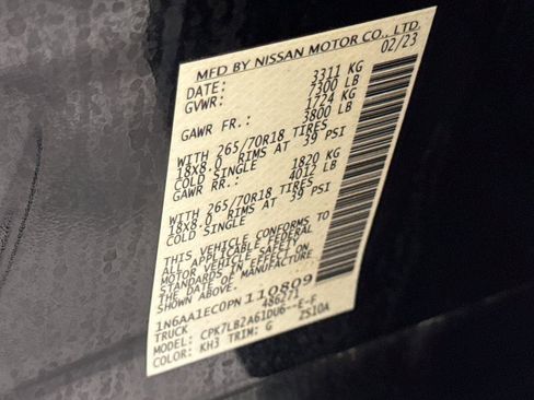 Used 2023 Nissan Titan SV image 37