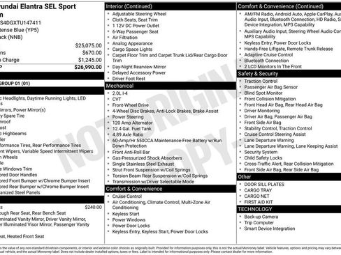 New 2026 Hyundai Elantra SEL Sport image 4