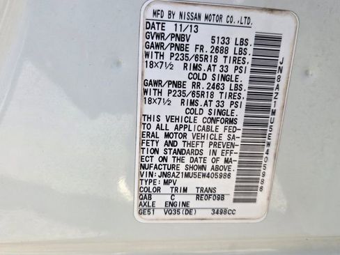 Used 2014 Nissan Murano SL w/ Navigation Package image 21