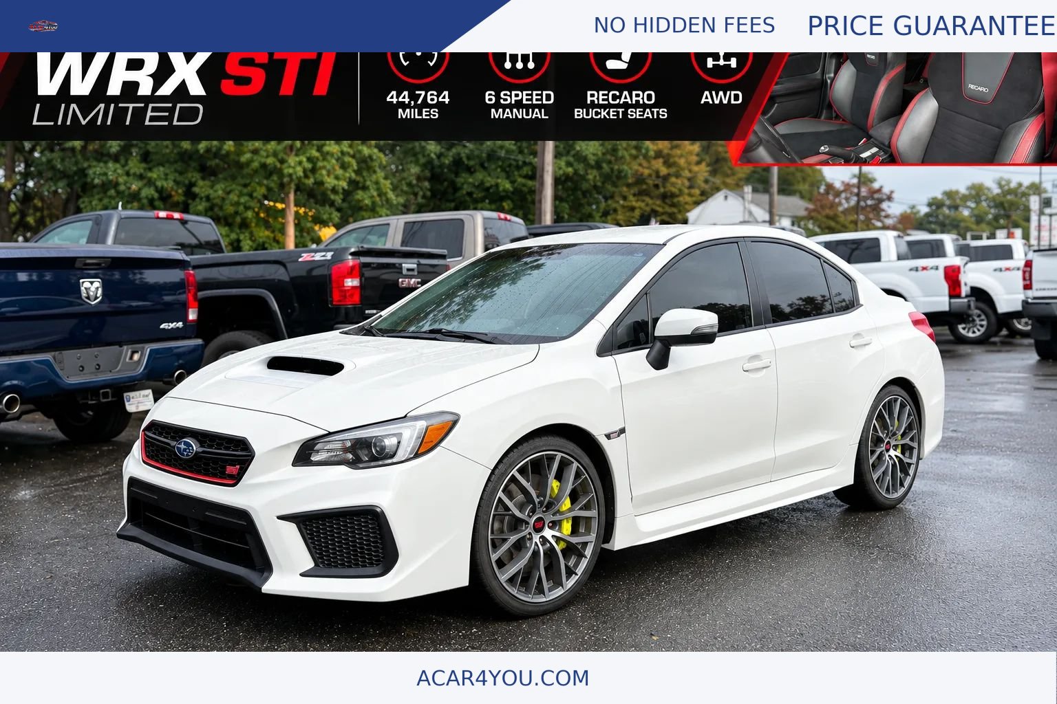 Used 2019 Subaru WRX STI Limited AWD/4WD image 1