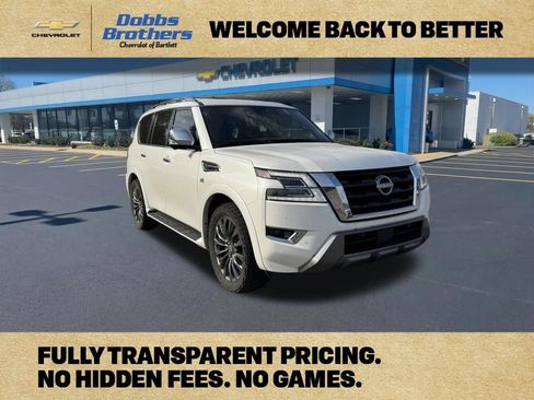 Used 2022 Nissan Armada Platinum w/ Captain's Chairs Package AWD/4WD image 1