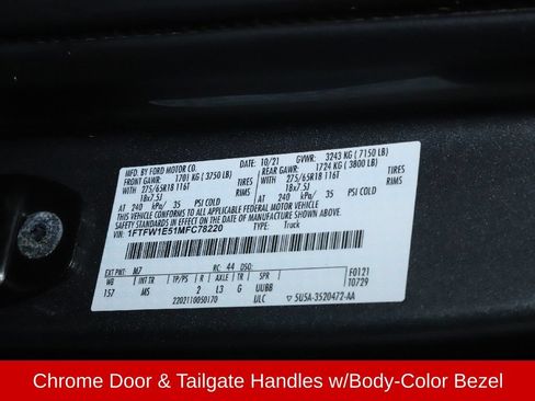 Used 2021 Ford F150 XLT w/ Equipment Group 302A High AWD/4WD image 21