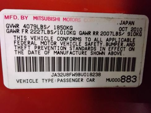 Used 2011 Mitsubishi Lancer GTS image 16